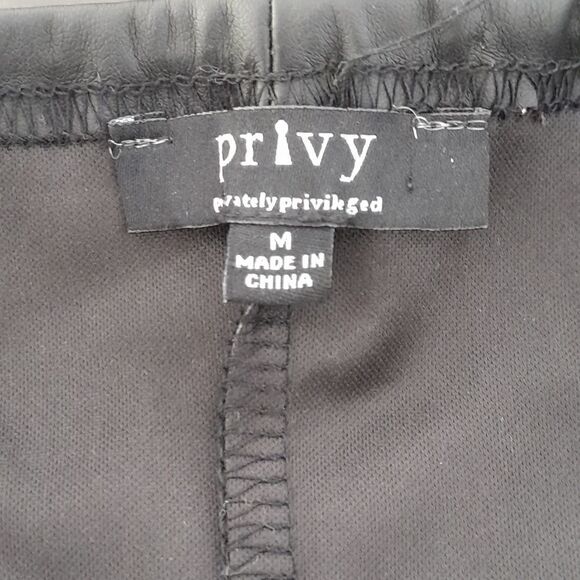 Privy zipper mini dress pleather black great condition size medium - Picture 2 of 3
